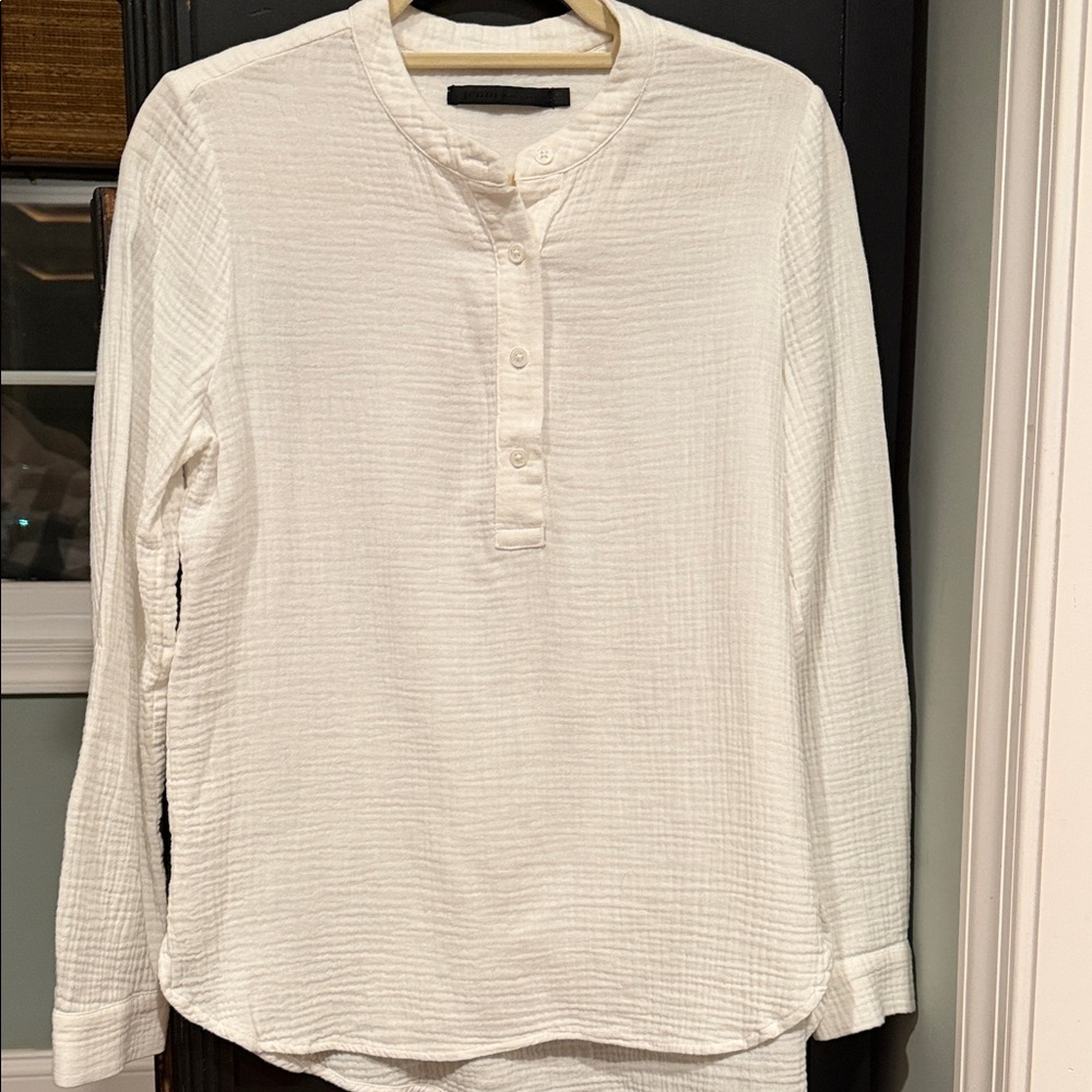 Jenni Kayne  Textured Button-Up Shirt